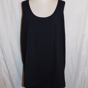 5X Catherines Black Stretch Knit Camsiole Top